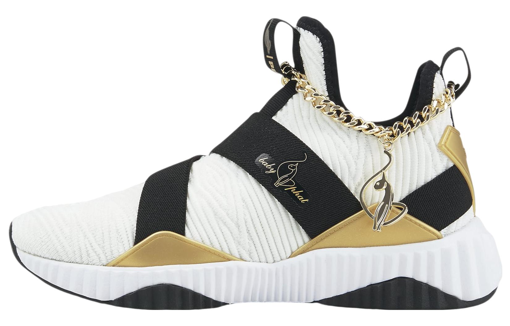 PUMA X Baby Phat Defy Mid 'White Black Gold' Women's