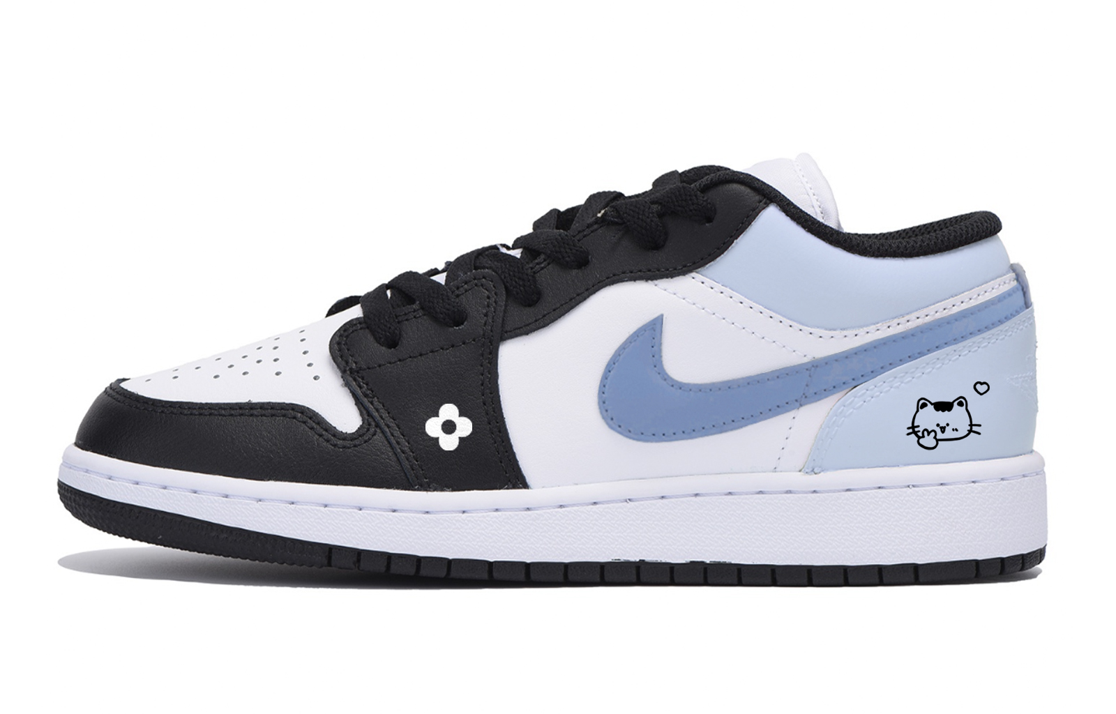 Jordan Air Jordan 1 Vintage Basketball Shoes Men’s Low Top White Blue