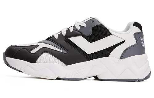 Pony Modern 2 Slip Resistant Height Increasing Low top Chunky Sneakers Unisex Black White Gray