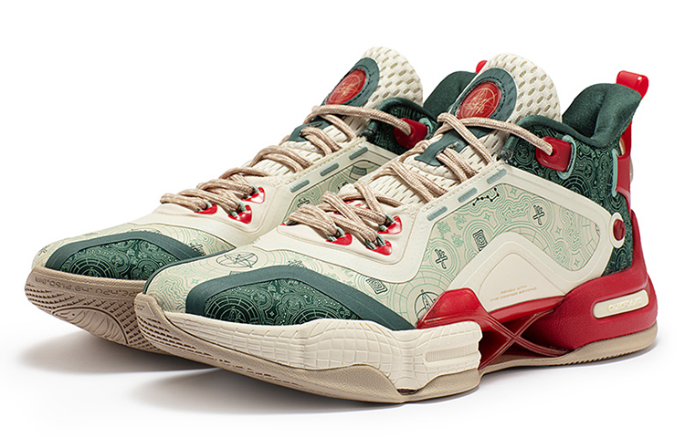 361° AG2 X Basketball Shoes Men’s Mid Top Sago/Ecological Green