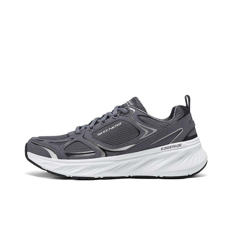 Skechers SPORT MENS Comfortable Wear resistant And Lightweight Low top Training Shoes Men’s Charcoal Gray
