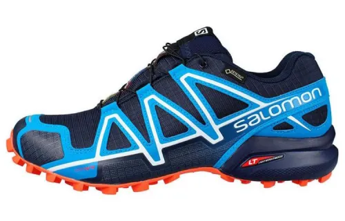 SALOMON 4 Cushioning Slip Resistant Abrasion Resistant Low top Outdoor Shoes Blue