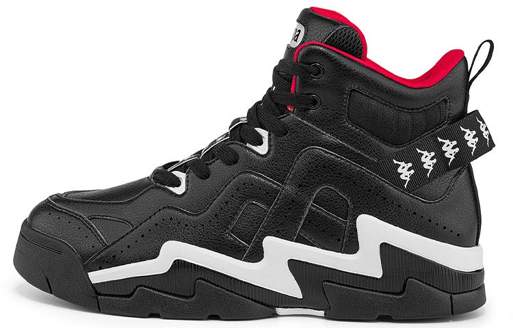 Kappa High top Vintage Basketball Shoes Unisex Black