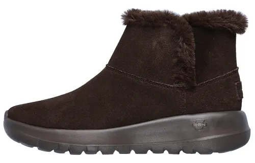 Skechers ON THE GO Thermal Abrasion Resistant Short Snow Boots Women's Chocolate