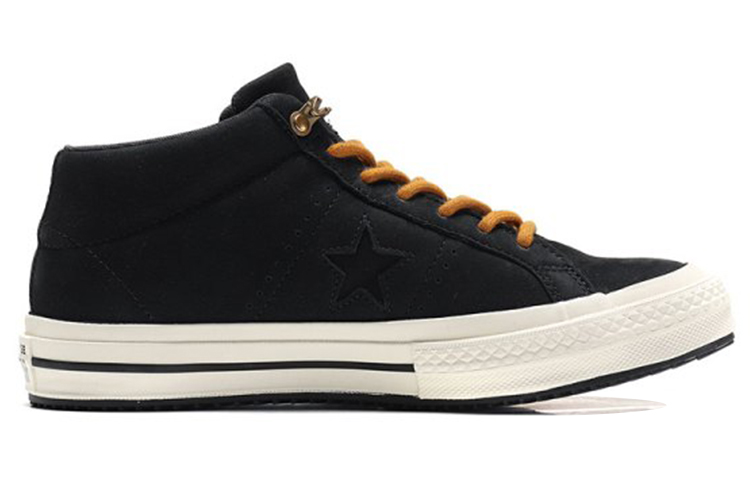 Кеды Converse One Star (черно-желтые) — фото 2