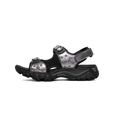 Skechers D'LITES 2.0 Beach Sandals Women's Black