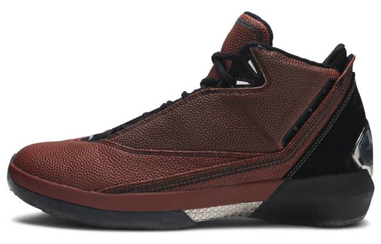 Мужские кроссовки Jordan Air Jordan 22 OG Basketball Leather (коричневые) — Чёрный / чёрный — фото 1
