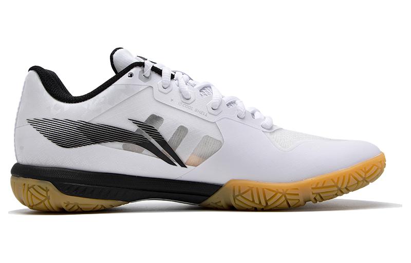 Li Ning Shadow Speed Pro Rubber Low top Slip Resistant Abrasion Resistant Badminton Shoes Unisex Black White
