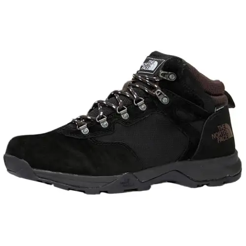 THE NORTH FACE Abrasion Resistant Slip Resistant Mid top Mountaineering Shoes Men's Black
