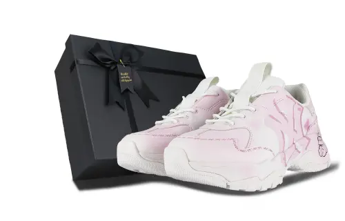 MLB Big Ball Chunky Sneakers Unisex Low Top White Pink