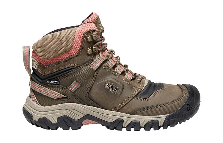 Keen Ridge Flex MID WP High top Outdoor Shoes, Hiking Mountaineering Shoes Women’s Brown