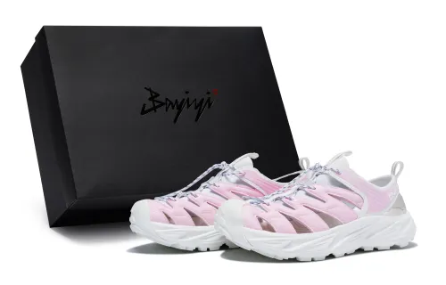 HOKA ONE ONE Hopara Collection 811 Manufacturing, Peach White Elegance, Special Shoe Box River Trekking Shoes Unisex
