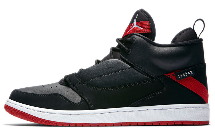 Мужские кроссовки Jordan Jordan Fadeaway (черно-красные)
