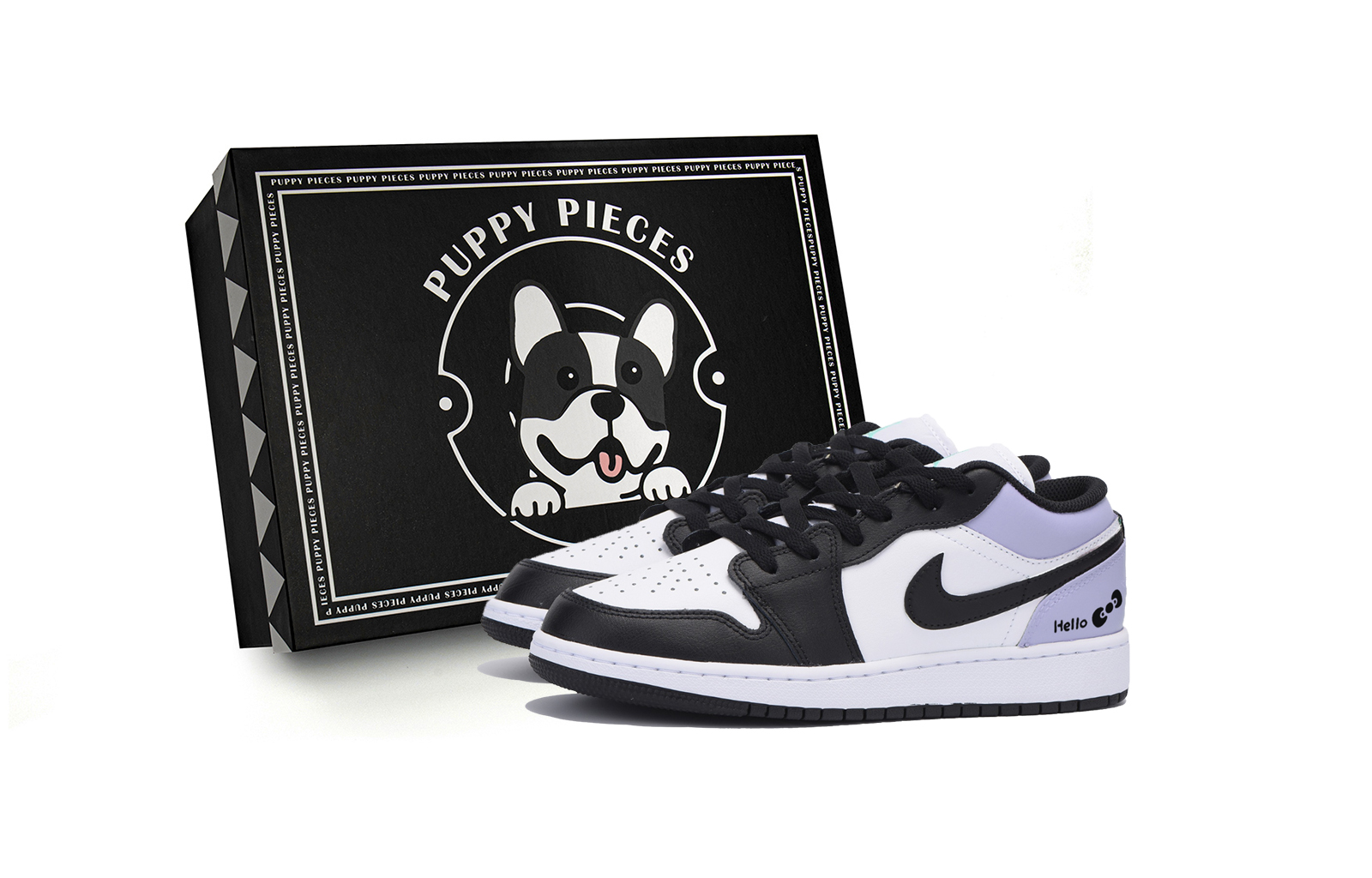 Jordan Air Jordan 1 Low top Vintage Basketball Shoes Men’s White Purple