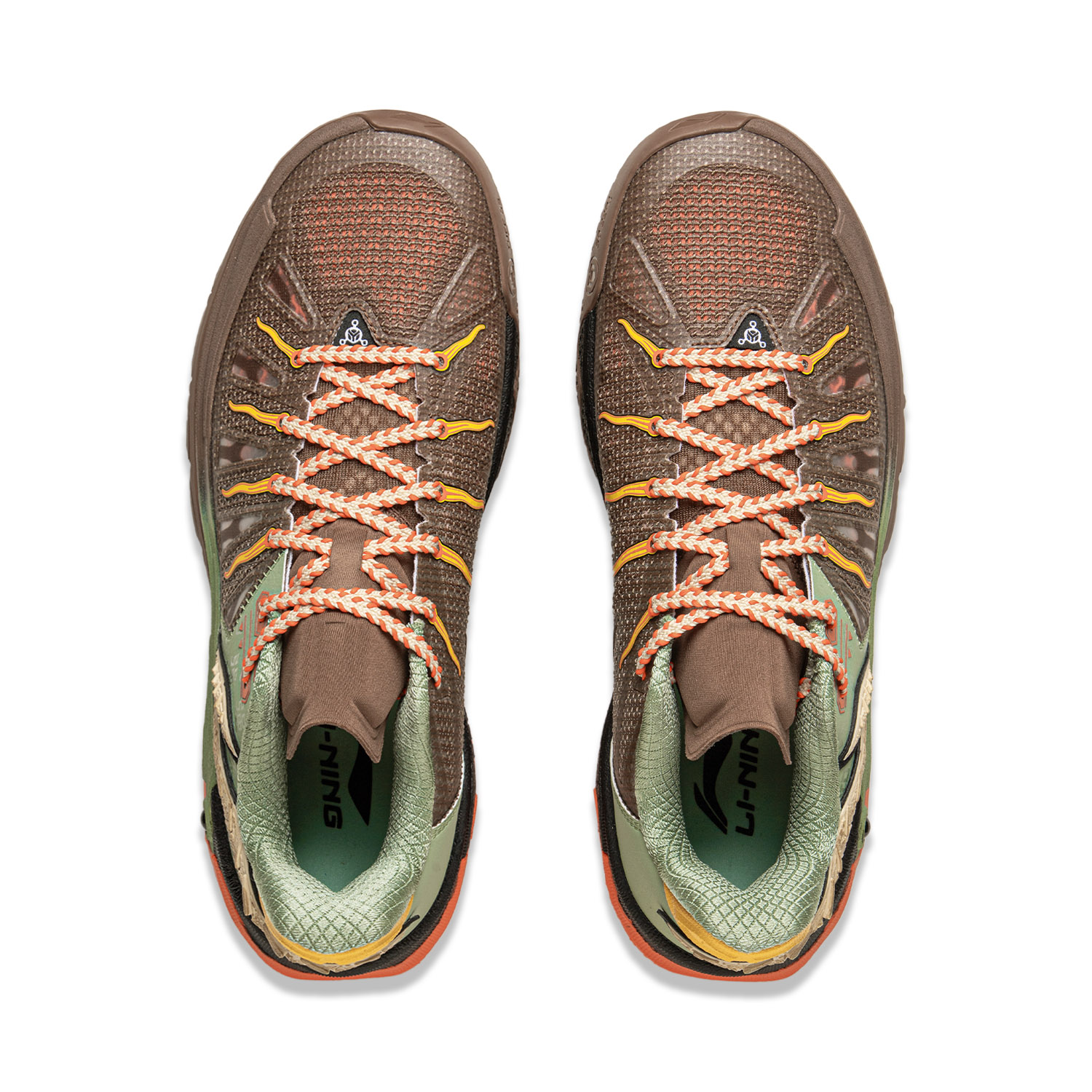 Li Ning Jie Ao 2 Low top Outdoor Basketball Shoes Men’s Brown Green