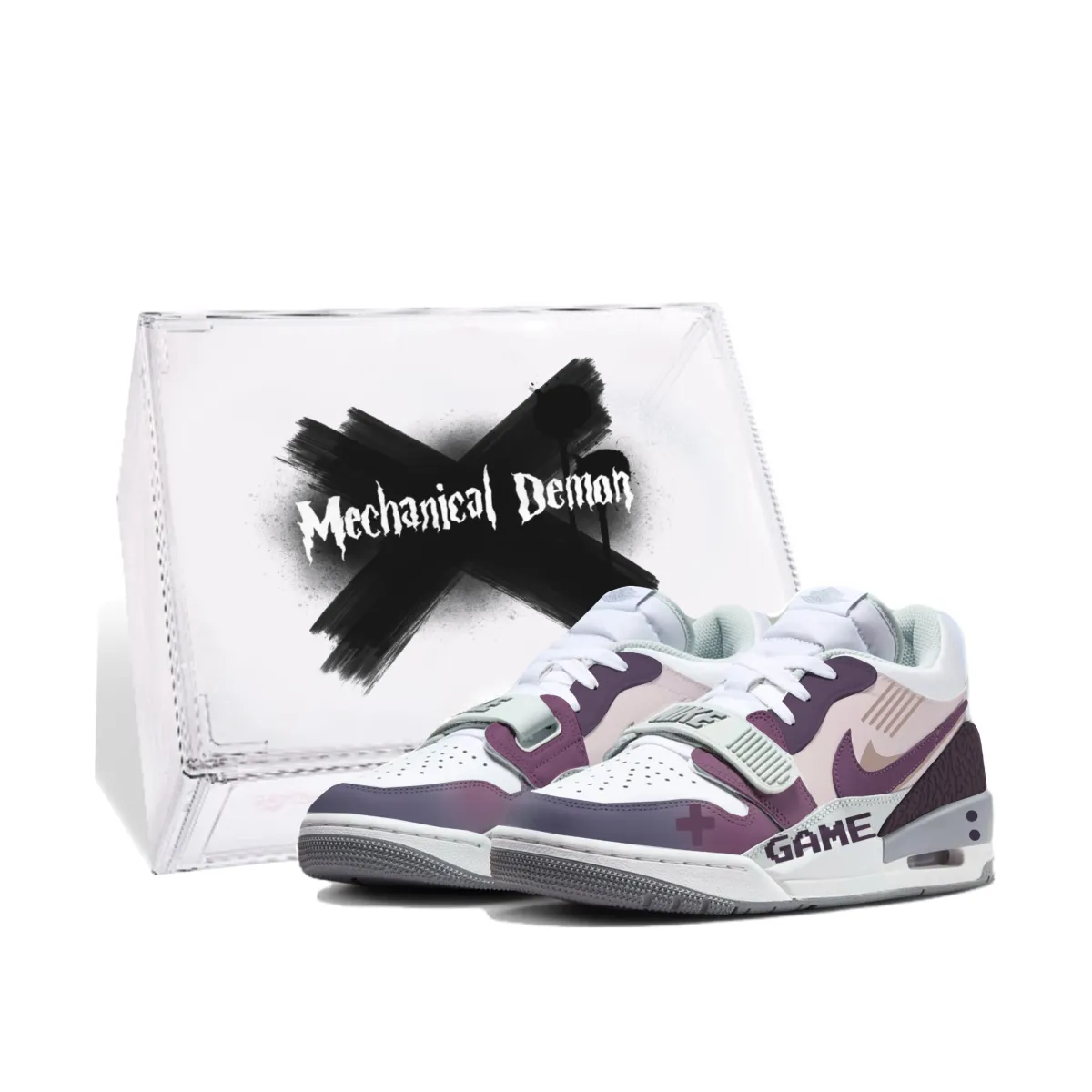 Jordan Legacy 312 Video Games Abrasion Resistant Low top Vintage Basketball Shoes Men's Fuchsia