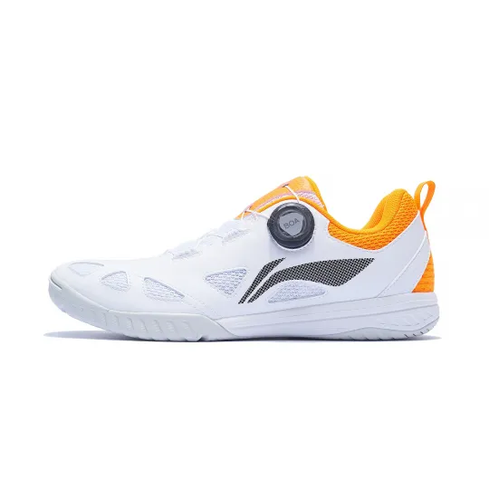 Li Ning Mage ESS Abrasion Resistant Breathable Low top Table Tennis Shoes Unisex White Orange