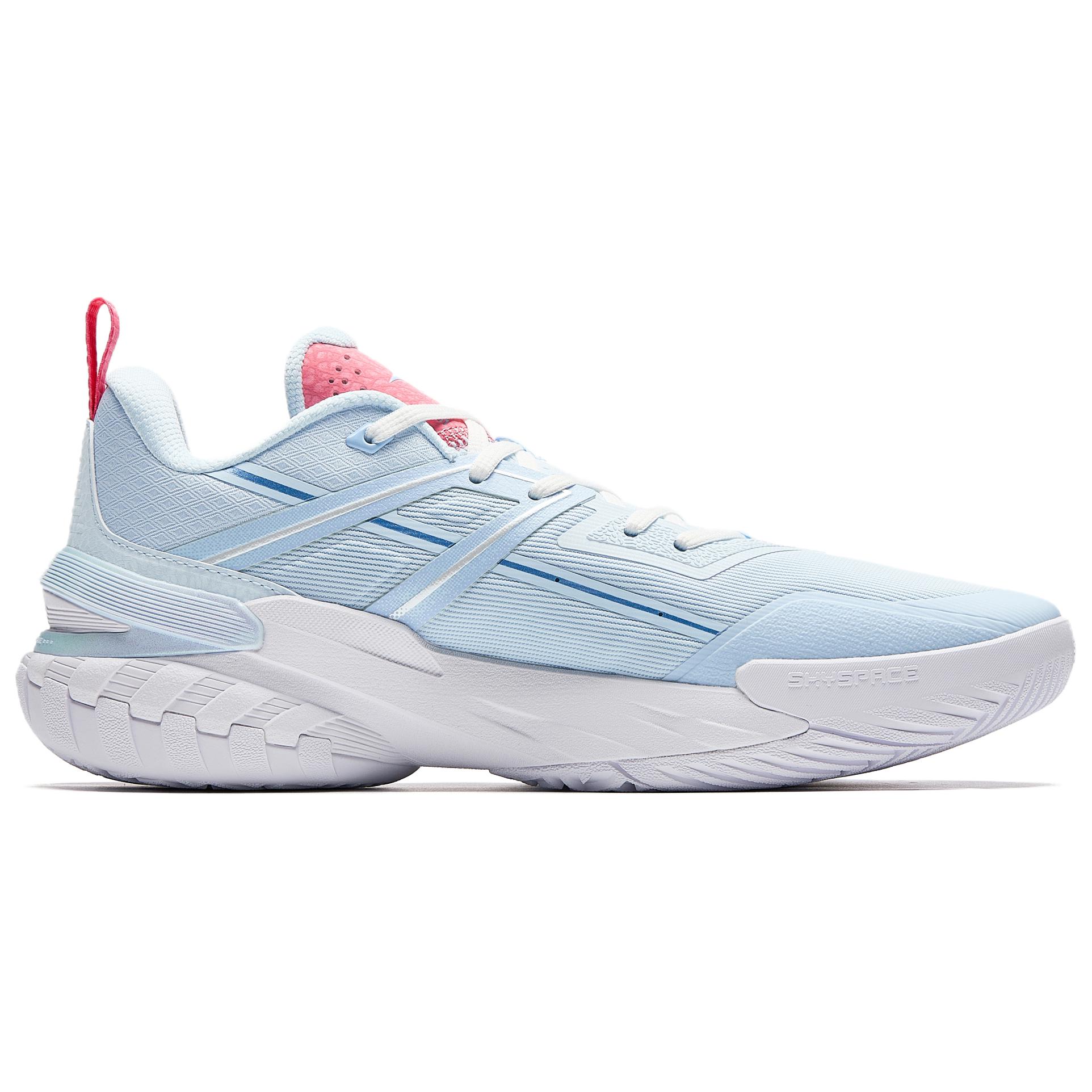 Anta Airspace 6 Cushioning Slip Resistant Anti Rollover Low top Basketball Shoes Men’s Blue Pink