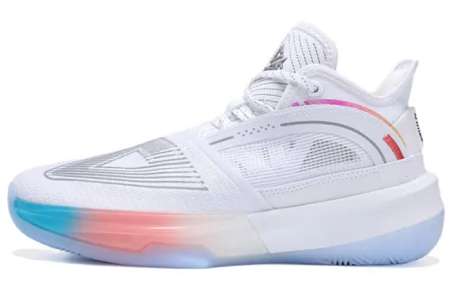 PEAK Tai Ji1.0 Cushioning Slip Resistant Abrasion Resistant Coverage Support Low top Basketball Shoes Women's All White