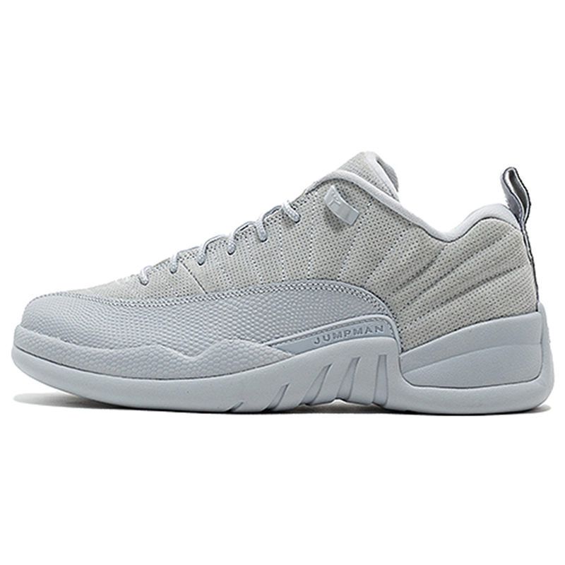Мужские кроссовки Jordan Jordan Air Jordan 12 Retro Low Wolf Grey (серые)