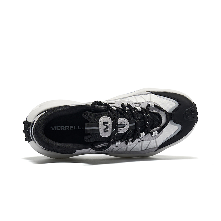 MERRELL Slip Resistant, Abrasion Resistant, Lightweight Low top Hiking Shoes Unisex Black White