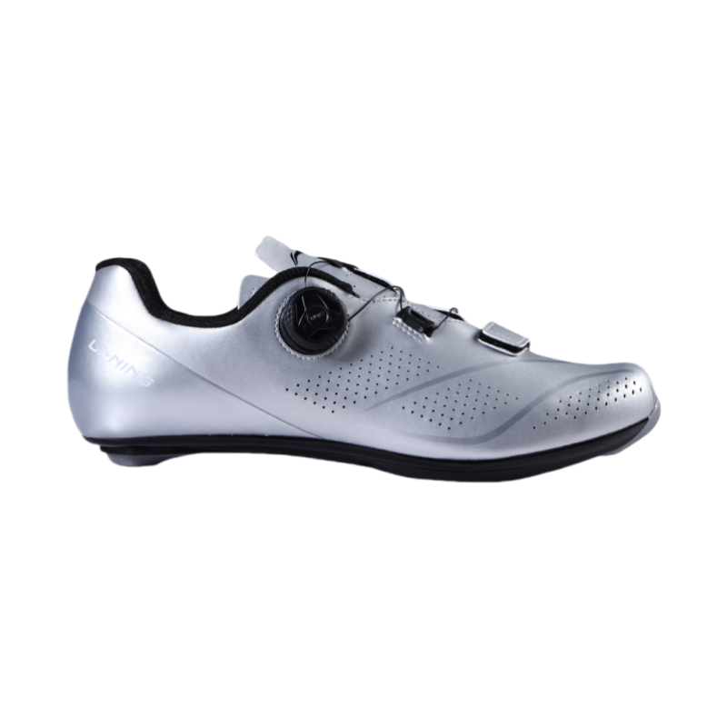 Li Ning Slip Resistant Abrasion Resistant Low top Cycling Shoes Men’s Silver
