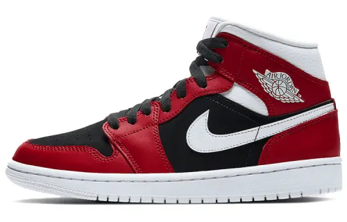 Jordan 1 Mid Gym Red Black Women's