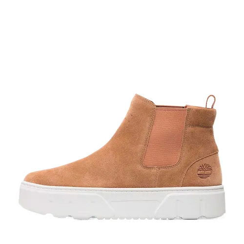 Timberland Laurel Court Leather Mid top Training Shoes Women's Brown