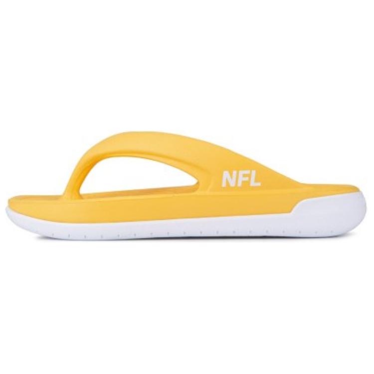 NFL Abrasion Resistant Slip Resistant Flip Flops Women's Yellow