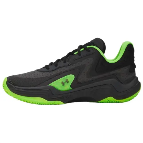 Under Armour Spawn 7 Breathable Lightweight Breathable And Lightweight Basketball Shoes Unisex Black Green