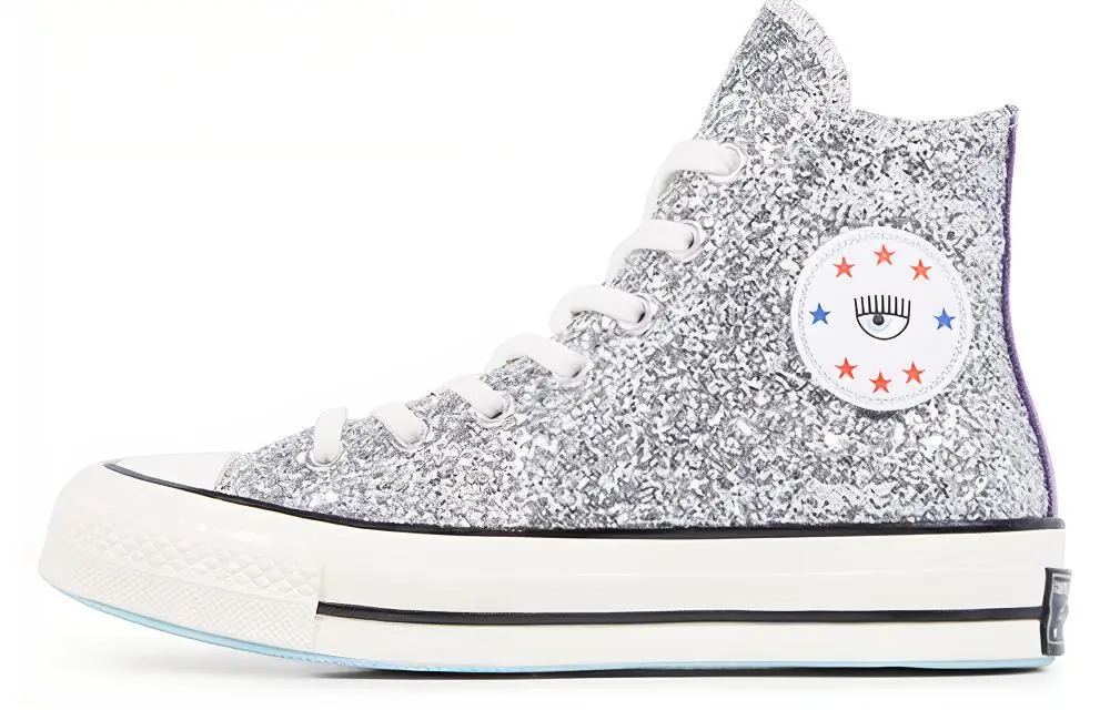 Chuck 70 Chiara x Chuck 70 Wmns Converse High 'Silver Glitter Purple' Women's