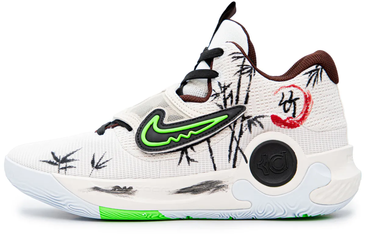 Nike KD Trey 5 X Cushioning Slip Resistant Abrasion Resistant Mid top Basketball Shoes Men's Black White