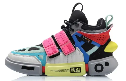 Li Ning Essence ACE Slip Resistant Lightweight Non slip Lightweight High top Vintage Basketball Shoes Men's Pink
