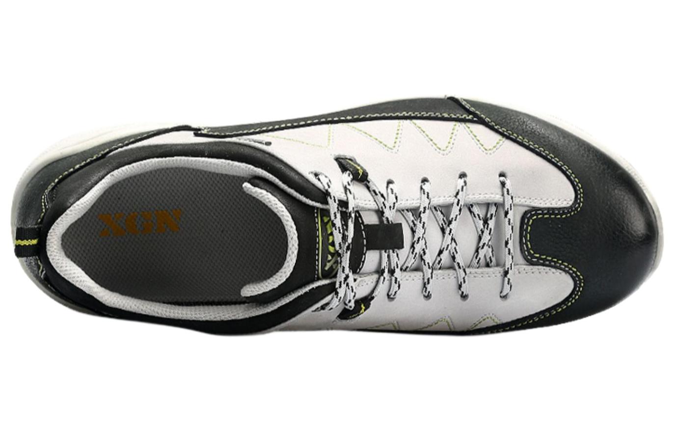 XGN Slip Resistant, Abrasion Resistant, Breathable Low top Hiking Shoes Men’s Gray Black