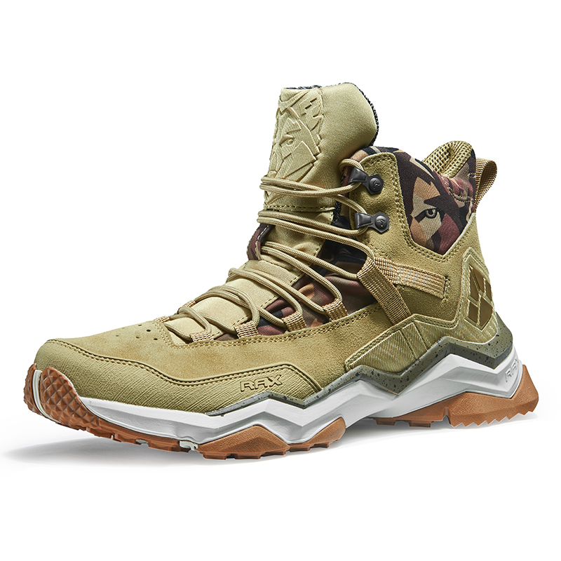 RAX Waterproof And Slip Resistant High top Outdoor Shoes Men’s Khaki