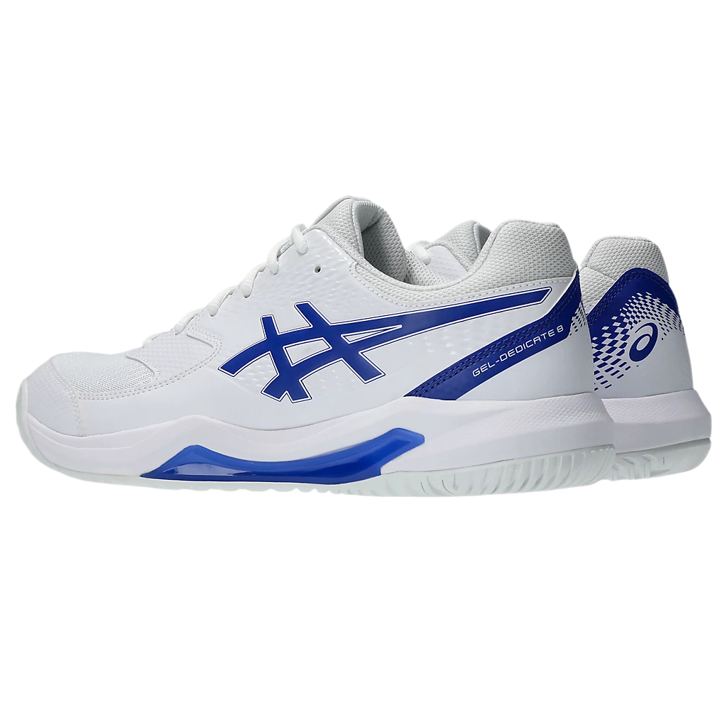 ASICS Gel Dedicate 8 Synthetic Leather Low top Tennis Shoes Men’s White