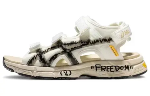 ASICS x Trouble Smile Kahana Sd2 Bother Smile Beach Sandals Unisex White Black