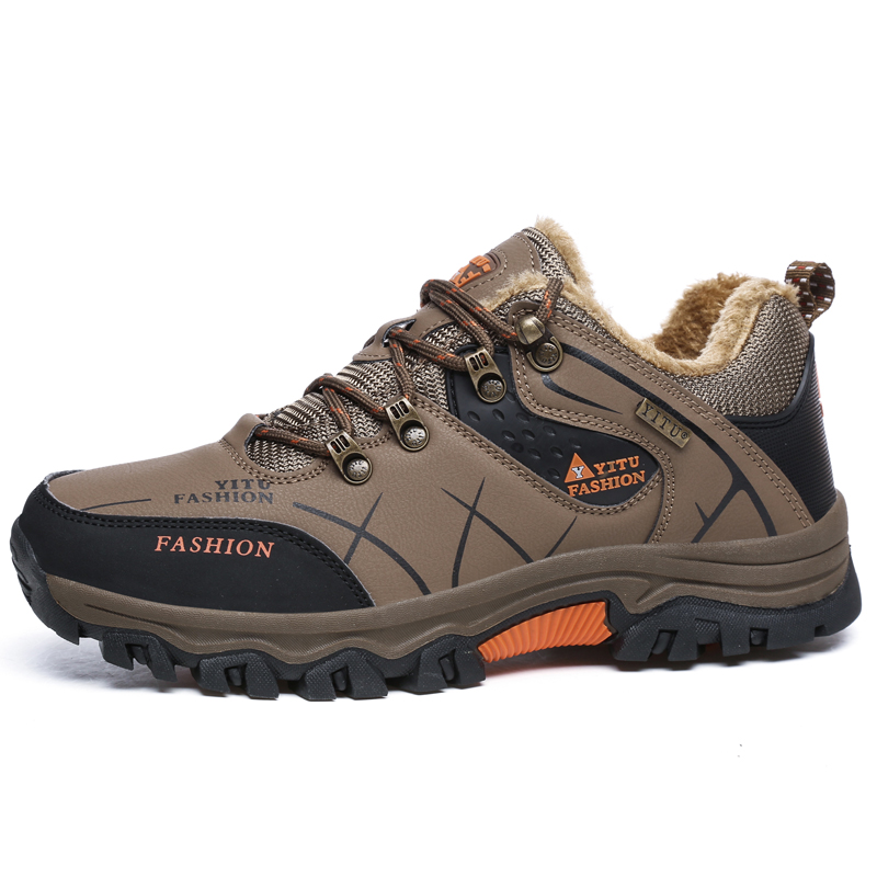 BIANSULONG Grip Odor Resistant Low top Mountaineering Shoes Men’s Brown