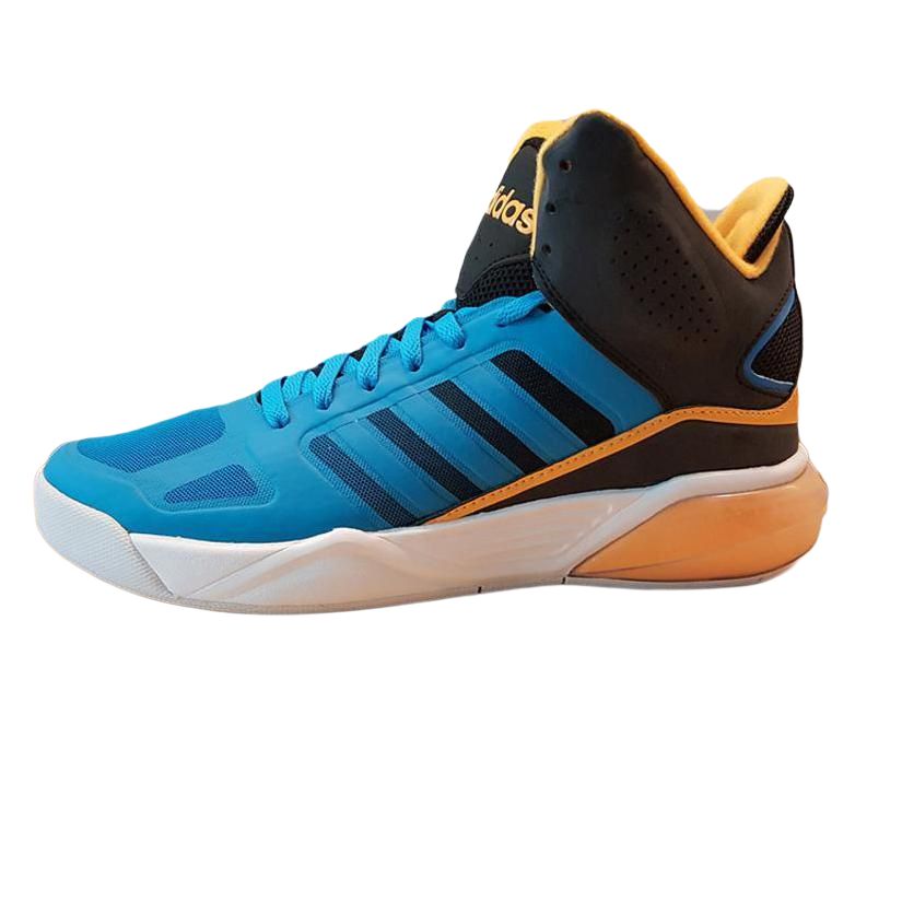 Adidas Cloudfoam Slip Resistant Abrasion Resistant Mid top Basketball Shoes Men's Blue