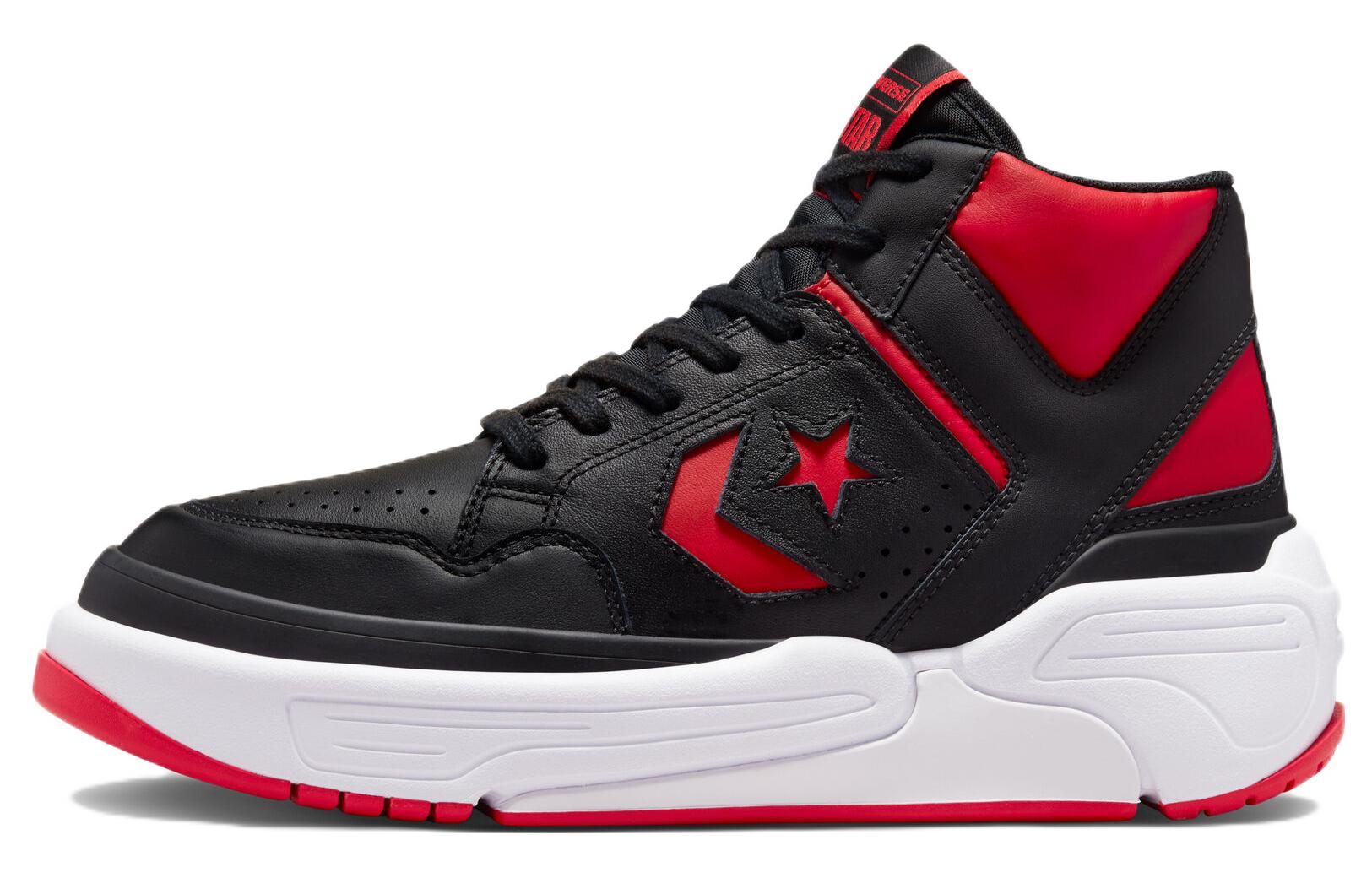 Converse Weapon Cx Mid Black Casino White Colorblocked Leather