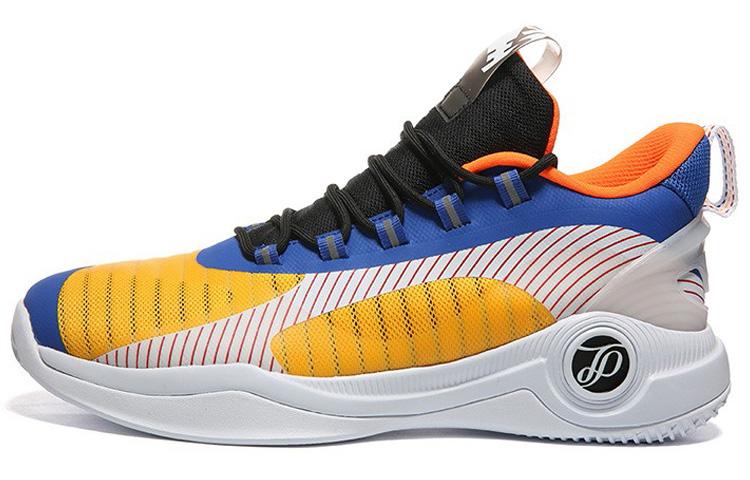 PEAK Parker Cavalry Basketball Shoes Men’s Low Top White/Yellow/Blue