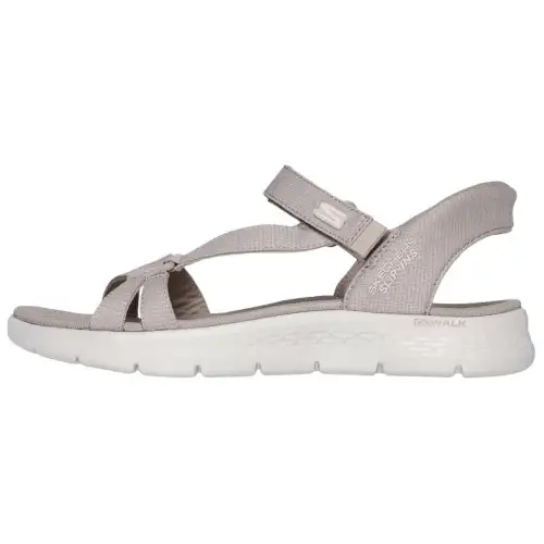 Skechers On The GO Fle Fabric Beach Sandals Women's Taupe