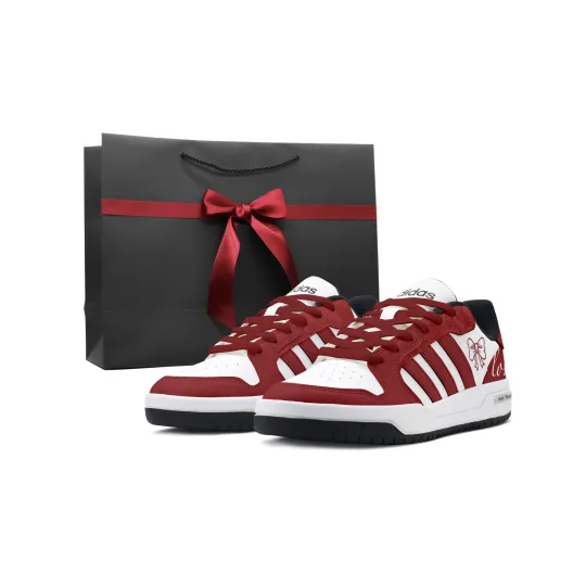 Adidas Neo Entrap Low top Vintage Basketball Shoes Unisex Red
