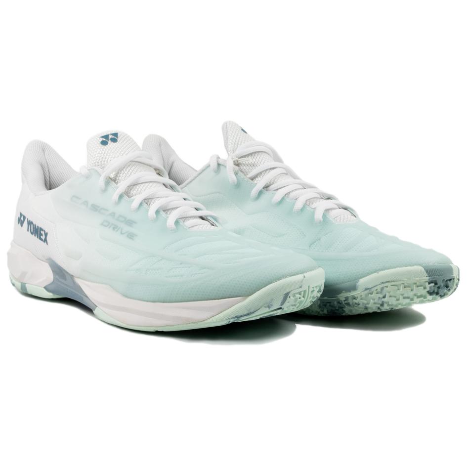 YONEX Slip Resistant Abrasion Resistant Low top Badminton Shoes Unisex White Green
