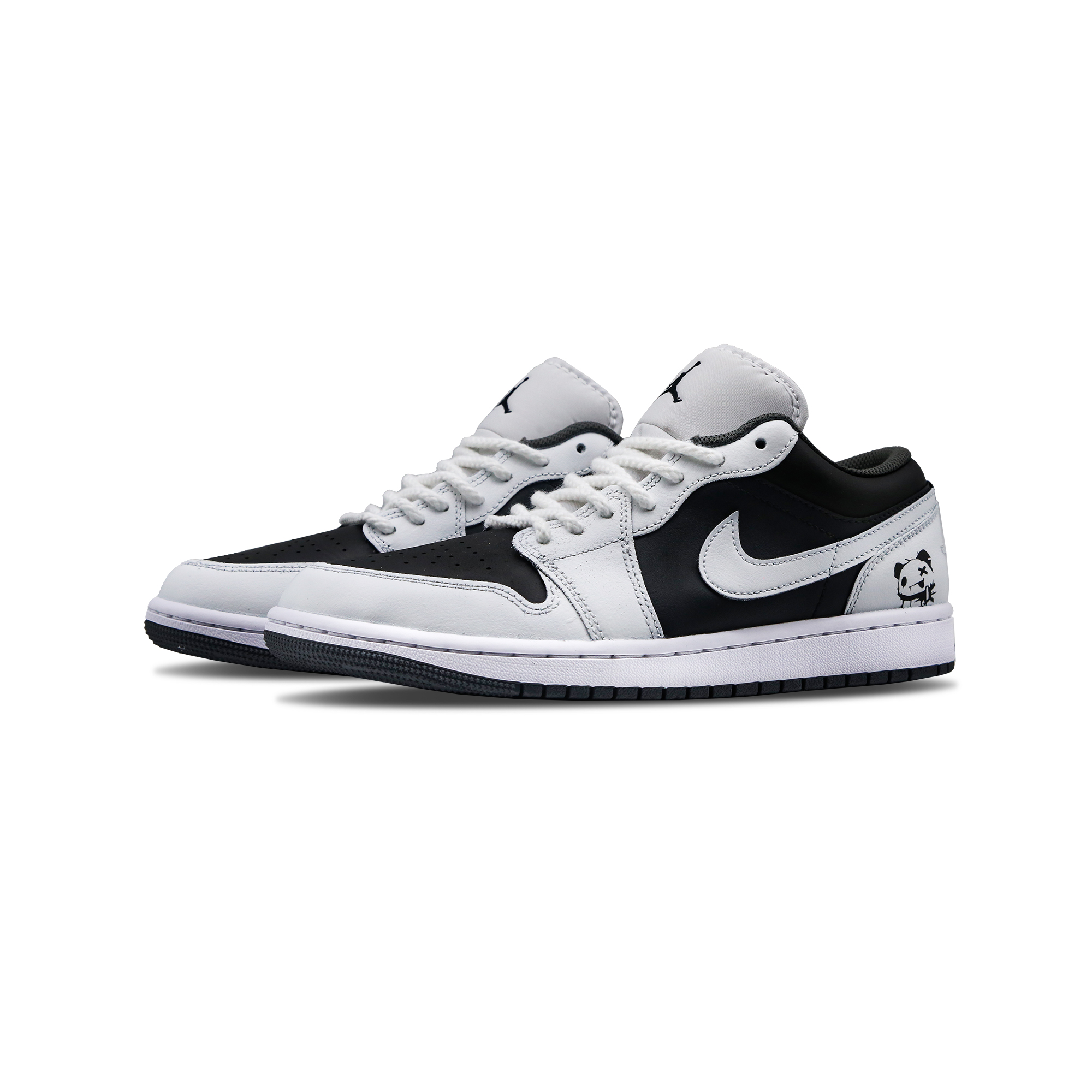 Jordan Air Jordan 1 Low 0° Low top Vintage Basketball Shoes Unisex Black White