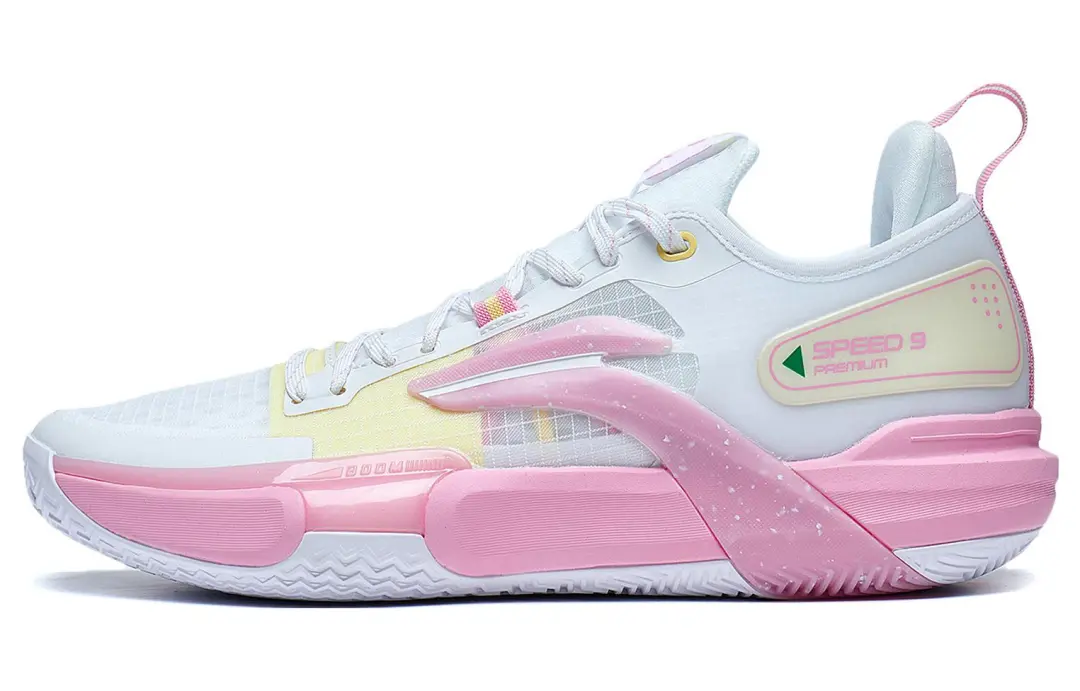 Li Ning Speed 9 Premium PRM Summer, Honey Peach Slip Resistant Abrasion Resistant Low top Basketball Shoes Men's