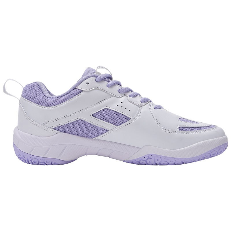 KUMPOO Cushioning Breathable Support Low top Badminton Shoes Unisex White Purple