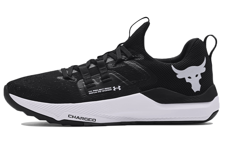 Кроссовки Under Armour Project Rock 1 (черно-белые)
