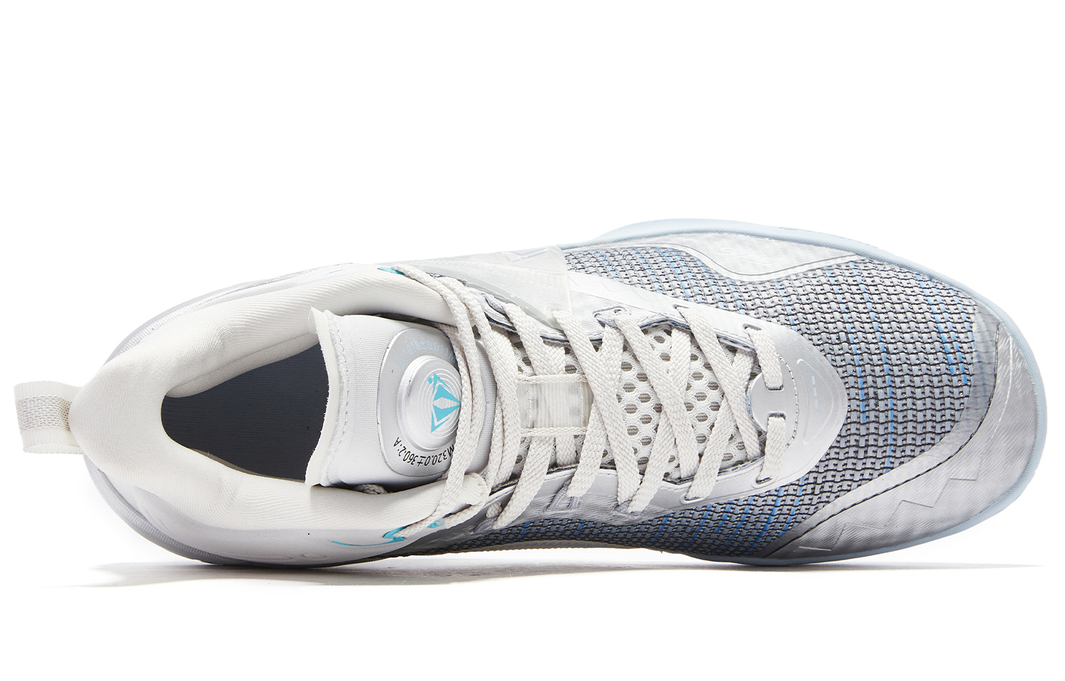 QIAODAN Fang Pro 2 Cushioning Slip Resistant Abrasion Resistant Mid top Basketball Shoes Men’s Silver Gray
