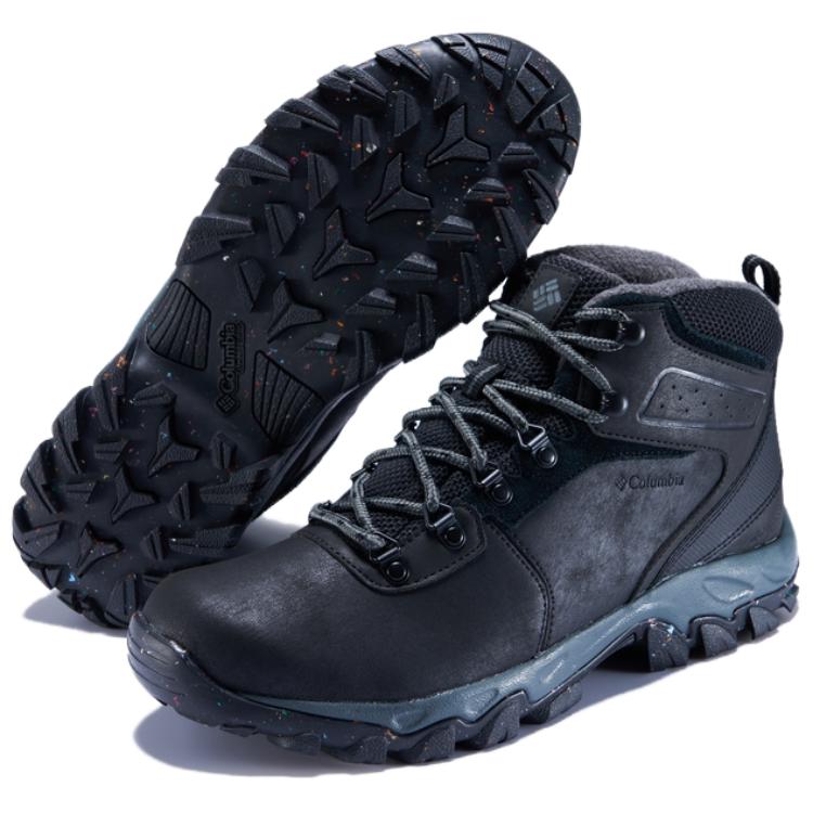 Columbia Newton Ridge Plus 2 Slip Resistant Abrasion Resistant Mid top Mountaineering Shoes Men’s Black